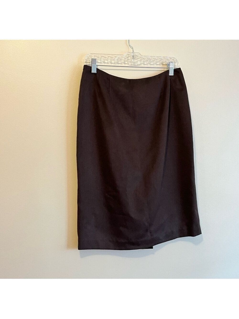 Collection B Classic Brown Pencil Skirt Natural Fiber Orylag Wool Cashgora 10